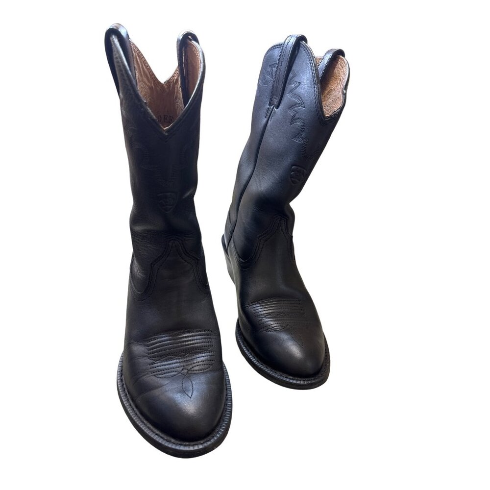 Ariat men’s black leather shoe boots western style size 10EE SKU 3141